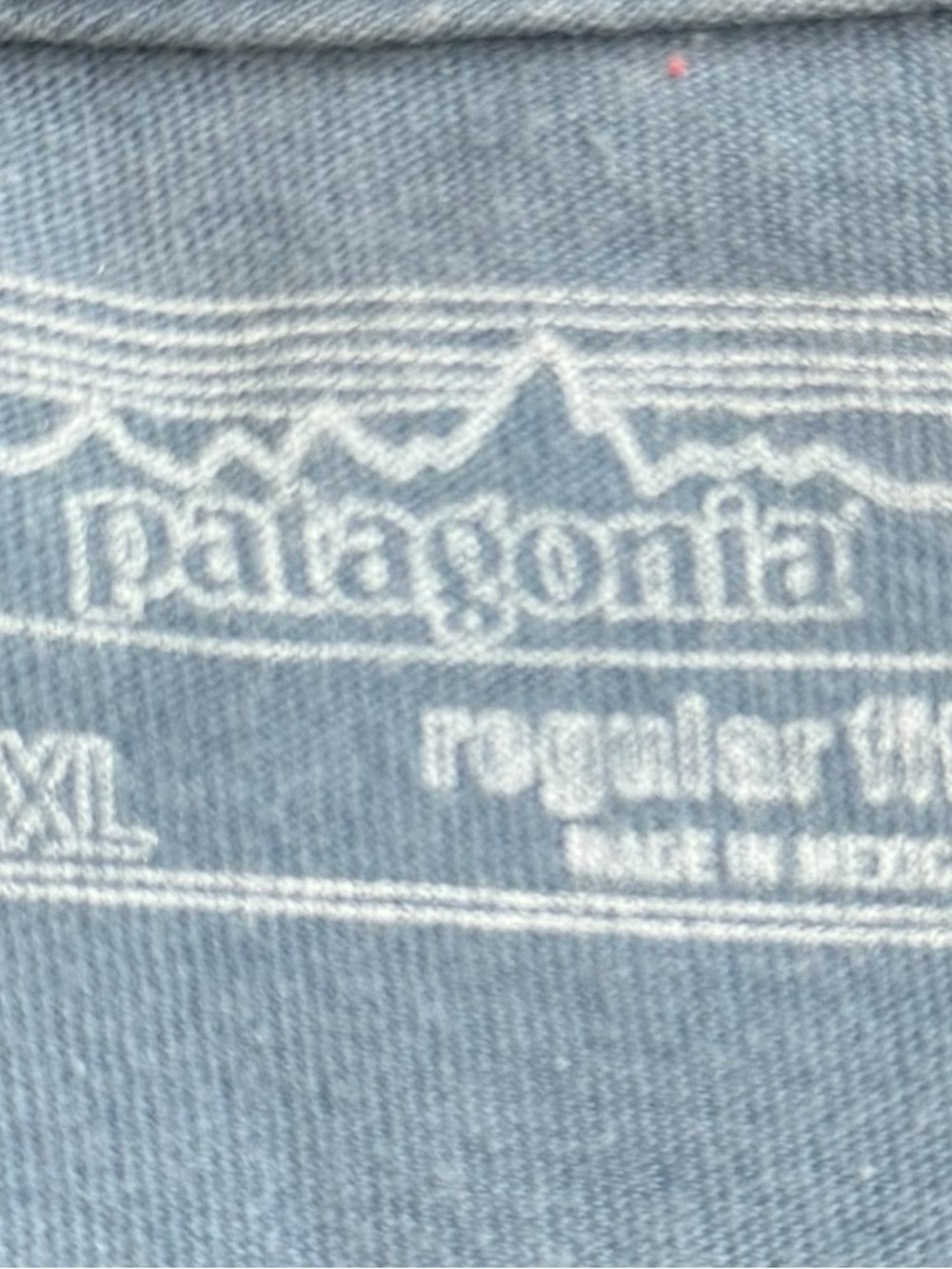 Patagonia Graphic T Shirt Mens XL Blue Organic Cotton Logo Outdoor Tee Hiking - Picture 5 of 11